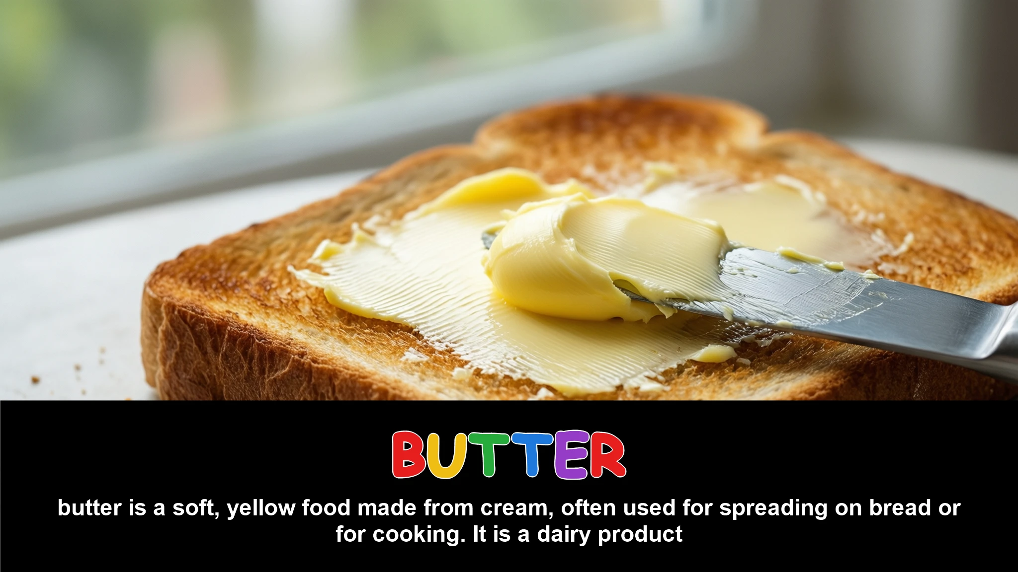 English Illustration for butter